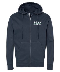 SOAR Foundation Navy Full Zip Hoodie