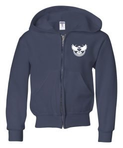 Alternative view of SOAR Raptors Bird Youth Full Zips Print